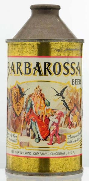 BARBAROSSA HP CONE TOP BEER CAN.                  