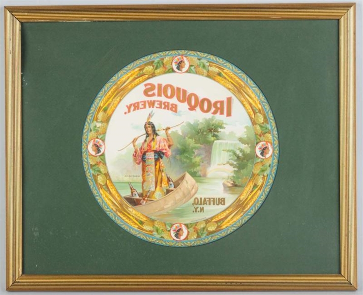 IROQUOIS BREWERY PRINTERS PROOF LITHOGRAPH.      