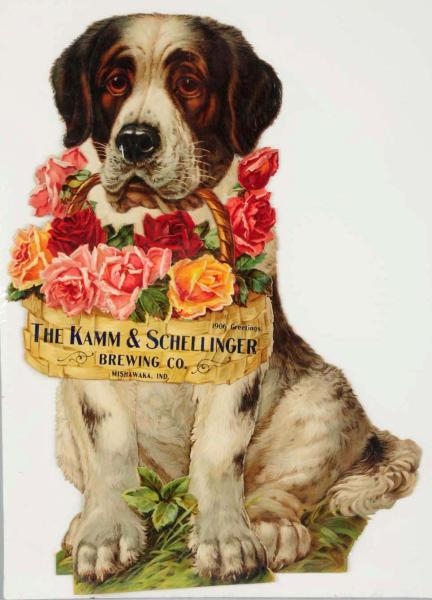 KAMM & SCHELLINGER DIE-CUT 1906 LITHOGRAPH.       