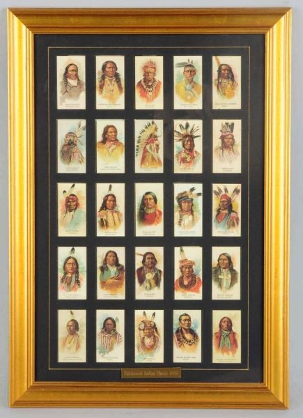 SET OF 30 REPRODUCTION INDIAN TRADE CARDS.        