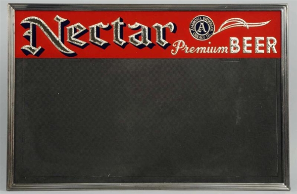 NECTAR BEER REVERSE GLASS SIGN.                   