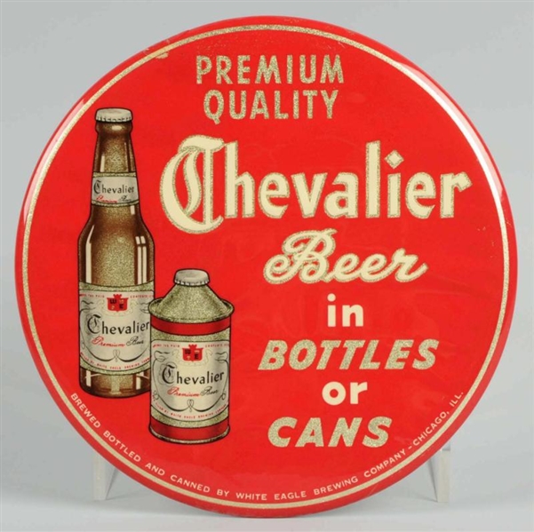 CHEVALIER BEER CELLULOID BUTTON SIGN.             