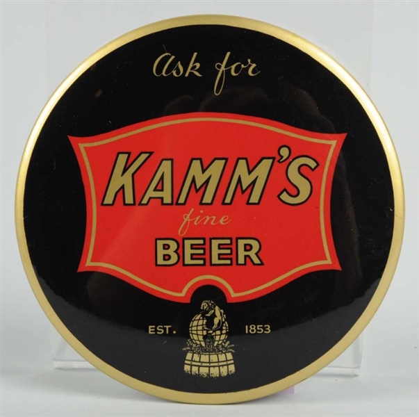 KAMMS BEER SMALL CELLULOID BUTTON SIGN.          
