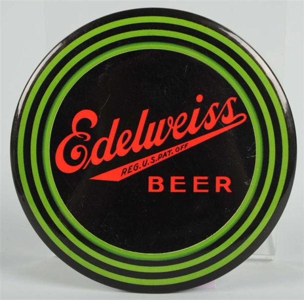 EDELWEISS BEER SMALL CELLULOID BUTTON SIGN.       