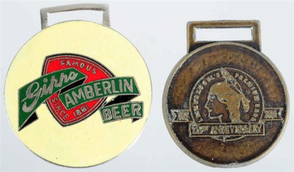 LOT OF 2: BEER FOBS.                              