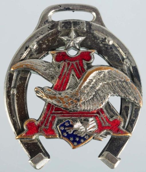 ANHEUSER-BUSCH HORSESHOE & EAGLE FOB.             