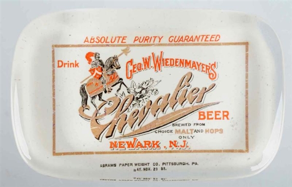 GEO. W. WIEDENMAYERS CHEVALIER BEER PAPERWEIGHT. 