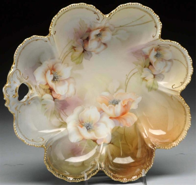 RS PRUSSIAN FLORAL BOWL.                          