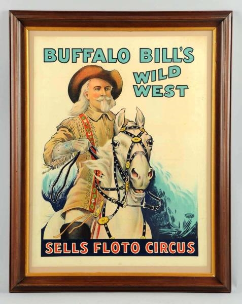 1914-15 BUFFALO BILLS WILD WEST SHOW POSTER.     