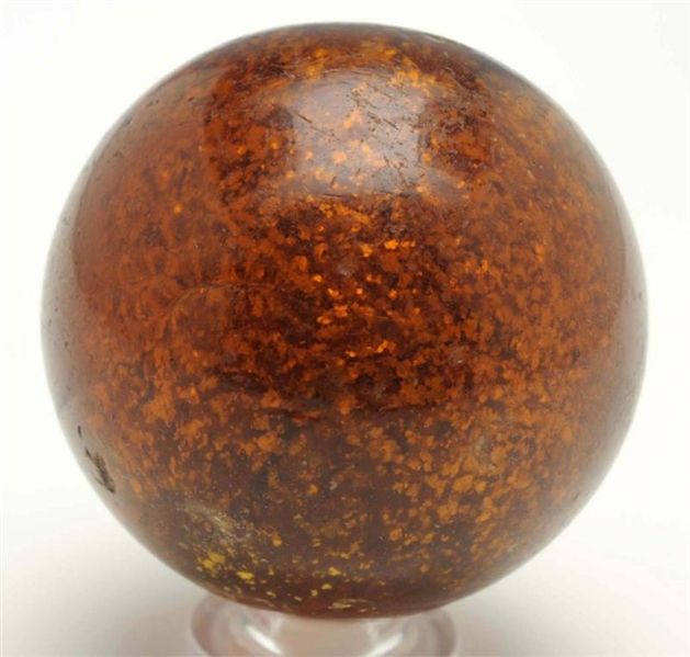 LARGE AMBER MICA MARBLE.                          
