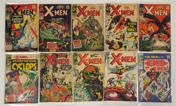 LOT OF 10: X-MEN COMIC BOOKS.                     