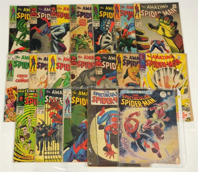 LOT OF 19: SPIDER-MAN COMIC BOOKS & MAGAZINES.    