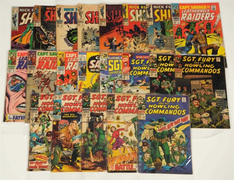 LOT OF 20: MARVEL SILVER AGE COMIC BOOKS.         