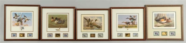 LOT OF 5: DUCK & STAMP PRINTS.                    