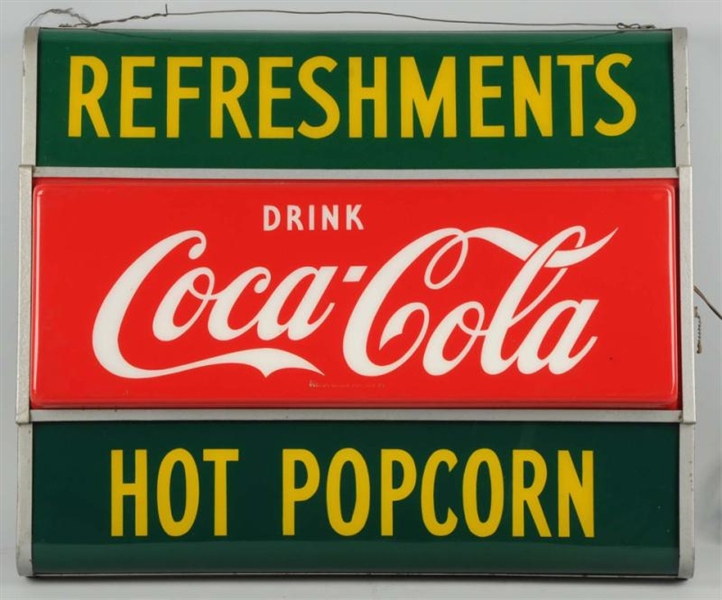 1950S COCA-COLA HANOVER LIGHTED SIGN.             