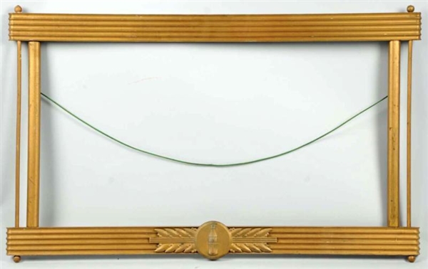 COCA-COLA 1940S GOLD FRAME WITH CREST.            