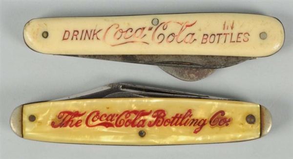 LOT OF 2: COCA-COLA POCKET KNIVES.                