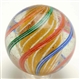 LARGE 3-STAGE SOLID CORE SWIRL MARBLE.            