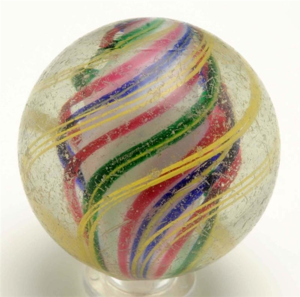 3-STAGE SOLID CORE SWIRL MARBLE.                  