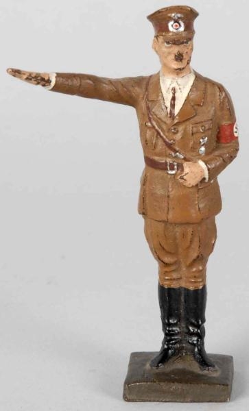 LINEOL SALUTING HITLER IN PARTY UNIFORM.          