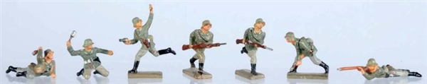 LINEOL 4CM GERMAN ARMY ACTION SOLDIERS.           