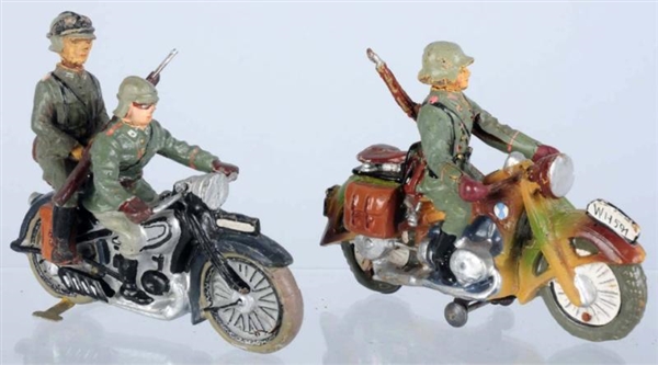 LINEOL & ELASTOLIN GERMAN MOTORCYCLES.            