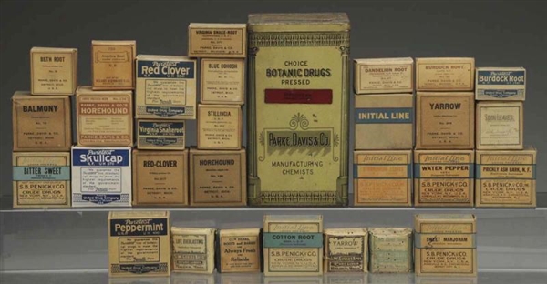 LARGE GROUP LOT OF EARLY MEDICAL REMEDIES.        