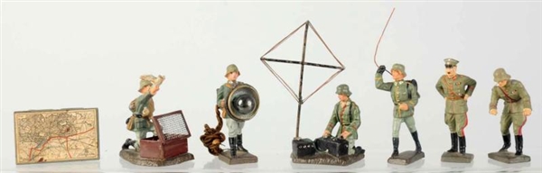 LINEOL GERMAN MAP TABLE & COMMUNICATION TROOPS.   