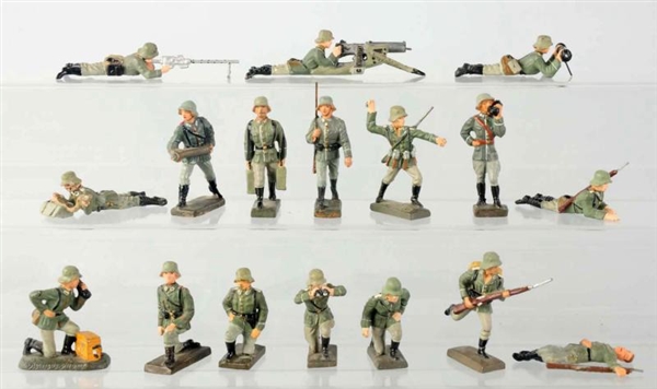 LINEOL 7.5CM GERMAN ARMY FIGHTING GROUP.          