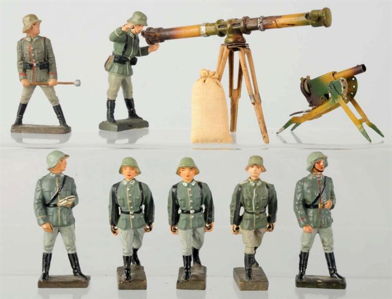 LINEOL 7.5CM GERMAN & OTHER SOLDIERS.             