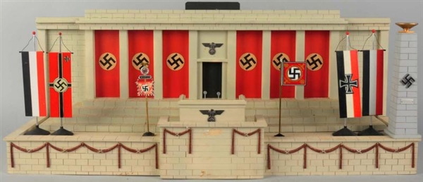 LARGE REVIEW PODIUM FOR 1930S GERMAN LEADERS.     
