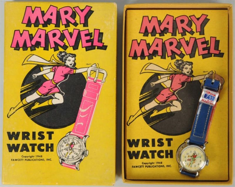 MARY MARVEL CHARACTER WRIST WATCH.                