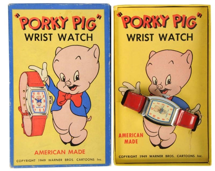 PORKY PIG CHARACTER WRIST WATCH.                  