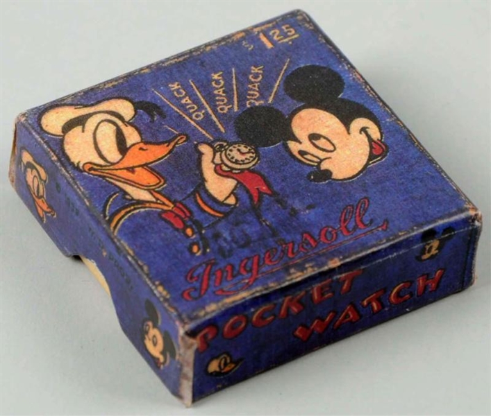 LASER-COPIED MICKEY MOUSE POCKET WATCH BOX.       