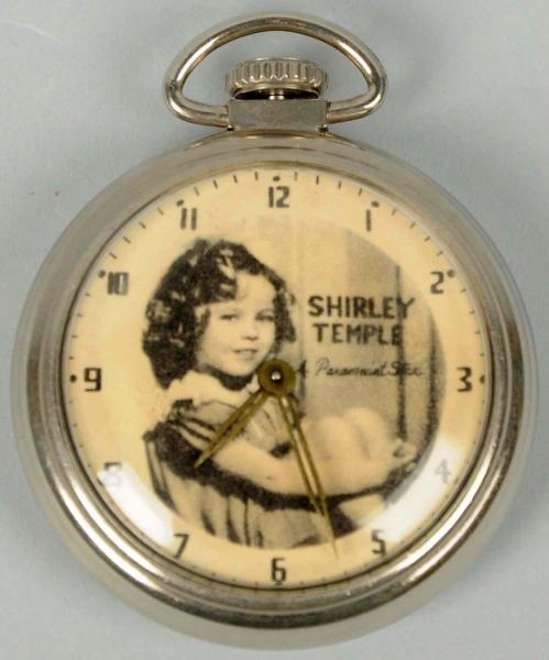 SHIRLEY TEMPLE CHARACTER POCKET WATCH.            