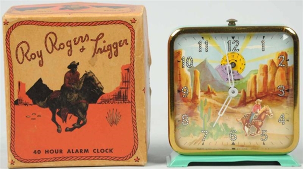 ROY ROGERS & TRIGGER CHARACTER ALARM CLOCK.       