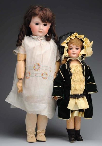LOT OF 2: FRENCH BISQUE DOLLS.                    
