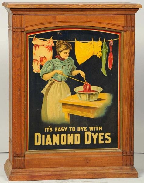 DIAMOND DYES WASHER WOMAN CABINET.                