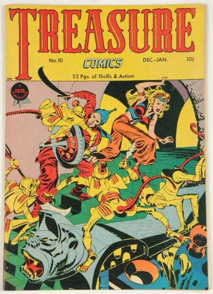 1945 TREASURE COMICS #10 COMIC BOOK.              