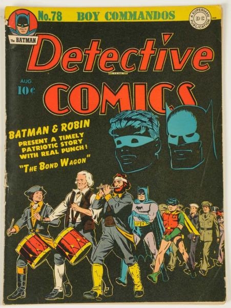 1943 DETECTIVE COMICS #78 COMIC BOOK.             
