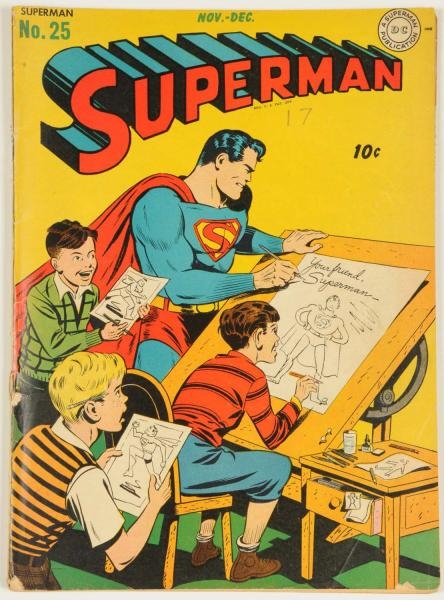 1943 SUPERMAN #25 COMIC BOOK.                     