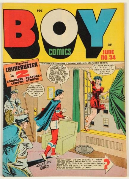 1947 BOY COMICS #34 COMIC BOOK.                   
