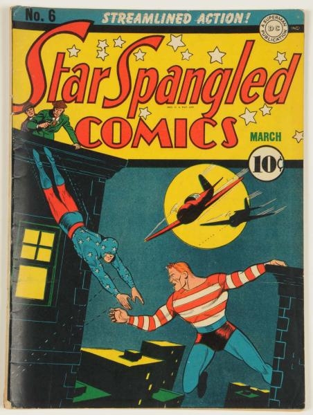 1942 STAR SPANGLED COMICS #6 COMIC BOOK.          