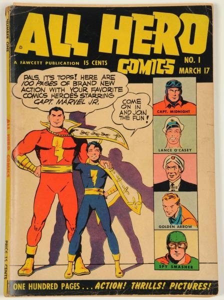 1943 ALL HERO COMICS #1 COMIC BOOK.               