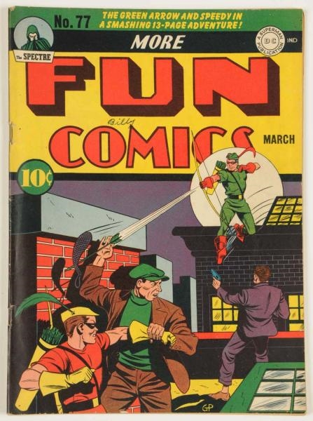 1942 MORE FUN COMICS #77 COMIC BOOK.              