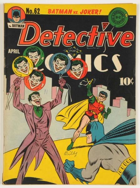 1942 DETECTIVE COMICS #62 COMIC BOOK.             