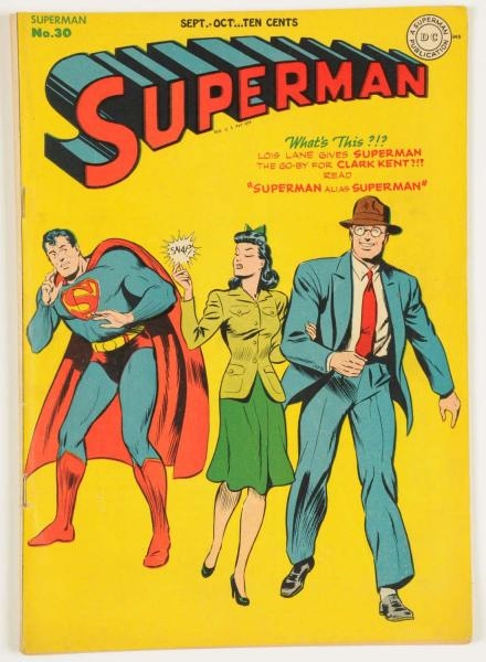 1944 SUPERMAN #30 COMIC BOOK.                     