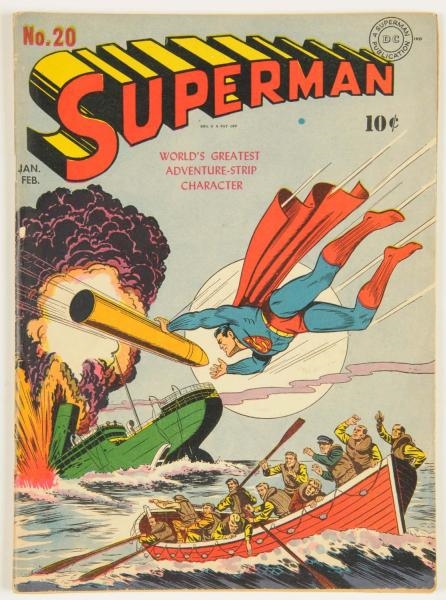 1943 SUPERMAN #20 COMIC BOOK.                     