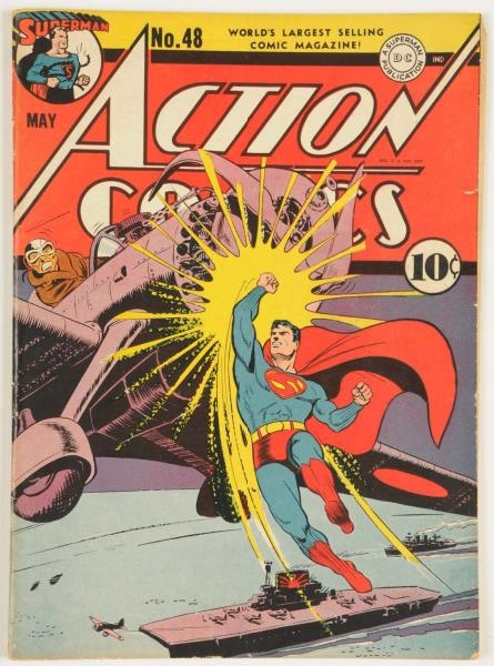 1942 ACTION COMICS #48 COMIC BOOK.                
