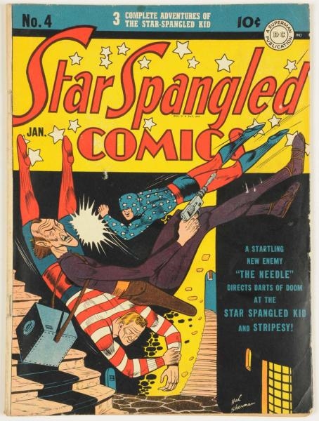 1941 STAR SPANGLED COMICS #4 COMIC BOOK.          